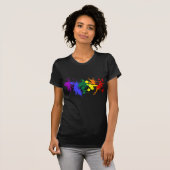 ゲイプライドのペンキ Tシャツ (正面フル)