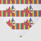 ゲイプライドのペンギンのカップル付きクリスマスツリー 薄葉紙 (詳細)