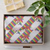 ゲイプライドのペンギンのカップル付きクリスマスツリー 薄葉紙 (ギフト)