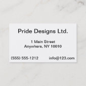 ゲイプライドの名刺 名刺 (裏面)