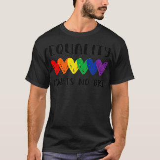 ゲイプライドの平等は誰もことわざLGBTQ Righを傷つける Tシャツ