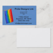 ゲイプライドの旗の名刺 名刺 (正面/裏面)