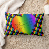 ゲイプライドの枕カスタムな虹愛装飾用クッション ランバークッション (ブランケット)
