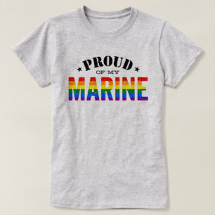 ゲイプライドの海洋の虹の旗 Tシャツ