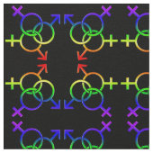 ゲイプライドの生地GBLT愛生地のプライドの生地 ファブリック (クローズアップ)