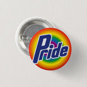 ゲイプライドの虹のロゴボタン 缶バッジ (正面&裏面)