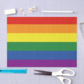 ゲイプライドの虹の旗 薄葉紙 (クラフト)