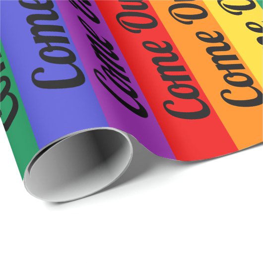 ゲイプライドのLGBTによって来られる虹の旗愛勝利 ラッピングペーパー (ロールコーナー)