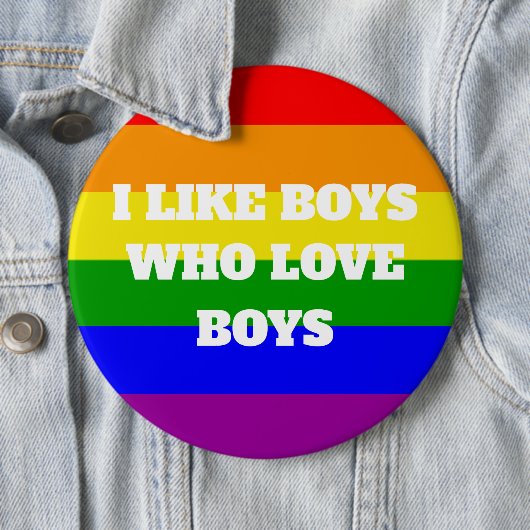 ゲイプライドは男の子を愛する男の子が好きだ 缶バッジ (インサイチュ)