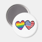 ゲイプライドアメリカ マグネット (正面/裏面)