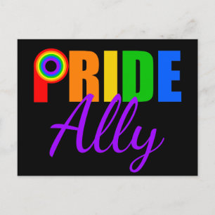 ゲイプライドアリーLGBTQレインボーアライアンス ポストカード