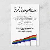 ゲイプライドウェディングレセプションエンクロージャカード エンクロージャーカード (正面)