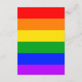 ゲイプライドウェディングレセプションエンクロージャカード エンクロージャーカード (裏面)