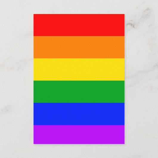 ゲイプライドウェディングレセプションエンクロージャカード エンクロージャーカード (裏面)