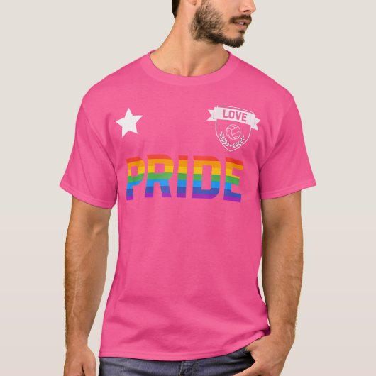ゲイプライドウォーターポロジャージー Tシャツ (正面)