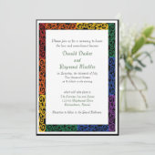 ゲイプライドカスタム約束式招待状 招待状 (スタンド正面)