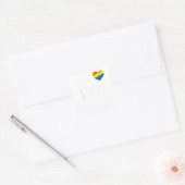 ゲイプライドカッコいい引用文イラブディックおもしろいゲイプライド スクエアシール (封筒)