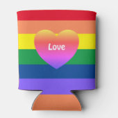 ゲイプライドカラフル国旗LGBTQ 缶クーラー (裏面)
