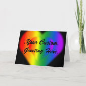 ゲイプライドカードパーソナライズされたラブ招待状 招待状 (正面)