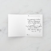 ゲイプライドカードパーソナライズされたレインボーラブカード カード (内部)