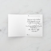 ゲイプライドカードパーソナライズされたレインボーラブカード カード (内部)