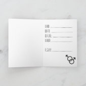 ゲイプライドカード 同性愛 ラブ インビテーション & カード (内部)