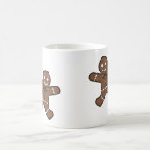 ゲイプライドクリスマスジンジャーブレッドマンカップル コーヒーマグカップ (中央)