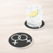 ゲイプライドコースターウィメンズゲイプライド飲み物用コースター コースター (側面)