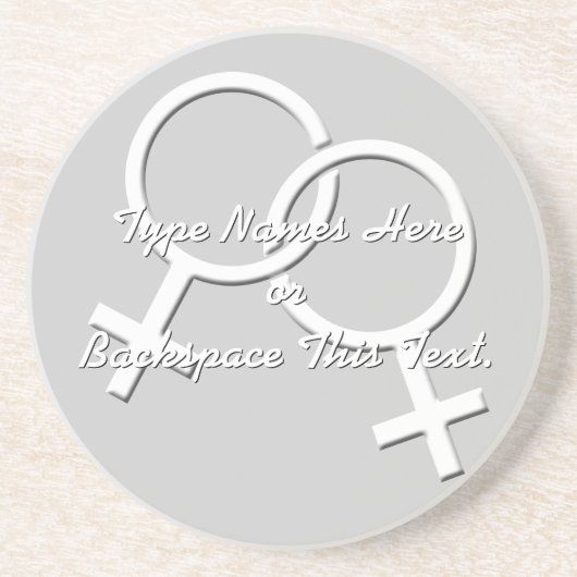 ゲイプライドコースター カスタム ゲイプライド ドリンクコースター (正面)