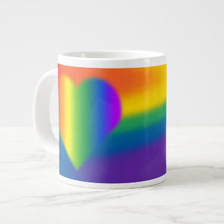ゲイプライドコーヒーカップレインボーラブカップマグカップ ジャンボコーヒーマグカップ