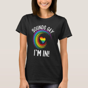 ゲイプライドサウンドゲイ私は男性の女性Lgbt虹 Tシャツ