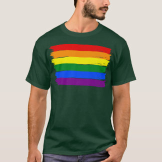 ゲイプライドサポートラブ，レインボー国旗， Lgbtq国旗L Tシャツ