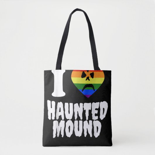 ゲイプライドサポートラブ，レインボー旗， LGBTQ国旗L トートバッグ (正面)