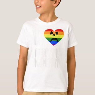 ゲイプライドサポートラブ,レインボー旗, LGBTQ国旗L Tシャツ