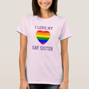 ゲイプライドサポート私は私のゲイ姉妹を愛 Tシャツ
