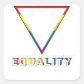 ゲイプライドシャツゲイプライド国旗LGBTQギフトおもしろいマ スクエアシール (正面)