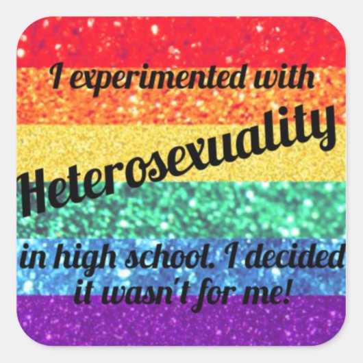 ゲイプライドシール スクエアシール (正面)