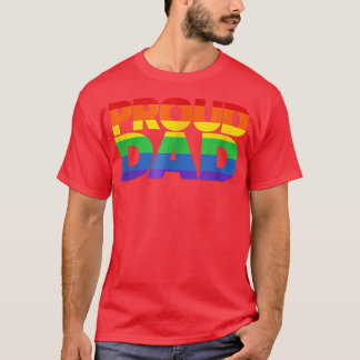 ゲイプライドシ誇りを持ったャツパパLGBT親父の日 Tシャツ