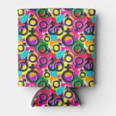 ゲイプライドジェンダーのネオン 缶クーラー (正面)