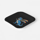 ゲイプライドディノトレックスレインボーフラッグLgbt Ally ペーパープレート (傾斜あり)