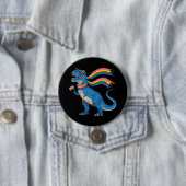 ゲイプライドディノトレックスレインボーフラッグLgbt Ally 缶バッジ (インサイチュ)