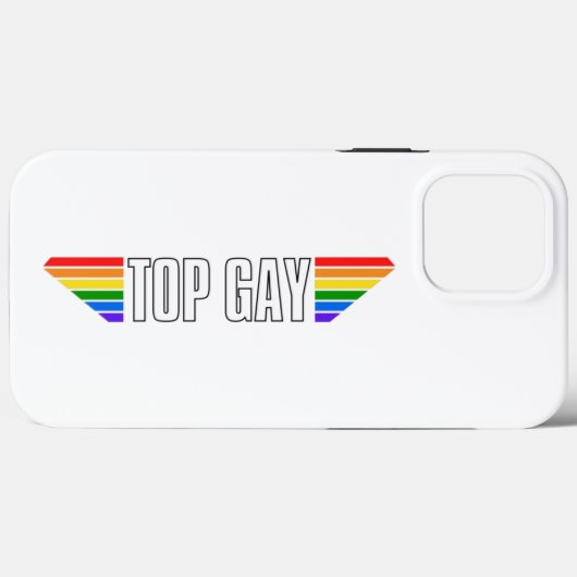 ゲイプライドトップゲイプライドレインボーフラッグLGBT LGBTQ Case-Mate iPhoneケース (裏面 (横))