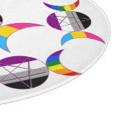 ゲイプライドトリプルムーン女神星形五角形 カッティングボード (角)