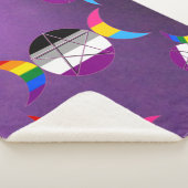 ゲイプライドトリプル女神星形五角形 シェルパブランケット (3/4)