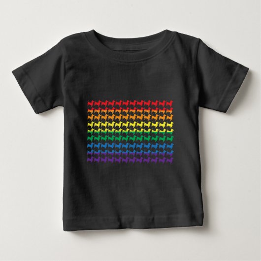 ゲイプライドドキシ国旗 ベビーTシャツ (正面)