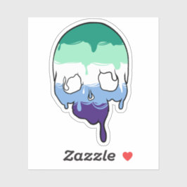 ゲイプライドドリッピングスカル シール