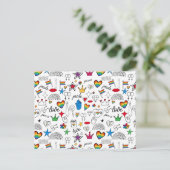 ゲイプライドドードルパターン シーズンポストカード (スタンド正面)