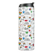 ゲイプライドドードルパターン タンブラー (回転左)