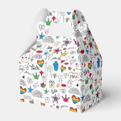 ゲイプライドドードルパターン フェイバーボックス (裏面サイド)