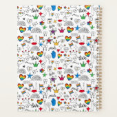 ゲイプライドドードルパターン プランナー手帳 (裏面)